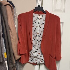 Skies Are Blue Rust Blazer